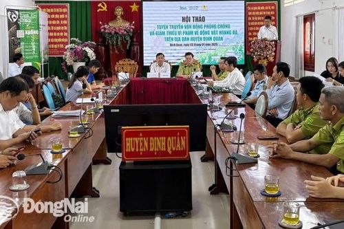 Định Quán tuyên truyền vận động phòng, chống vi phạm về động vật hoang dã