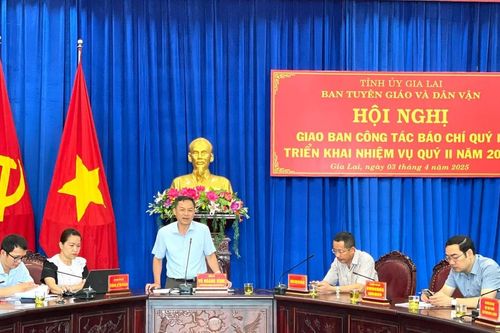 Gia Lai: Giao ban công tác báo chí quý I năm 2025