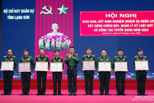 Bộ CHQS tỉnh rút kinh nghiệm nhiệm vụ huấn luyện, xây dựng chính quy quý I và công tác tuyển quân 2025