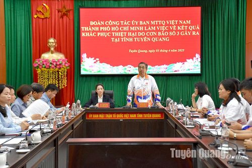 Ủy ban MTTQ Việt Nam thành phố Hồ Chí Minh làm việc với tỉnh