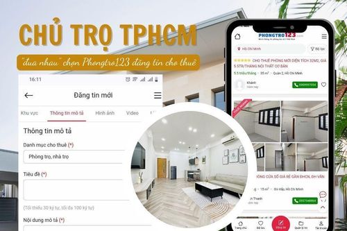 Chủ trọ TP. Hồ Chí Minh 'đua nhau' chọn Phongtro123 đăng tin cho thuê