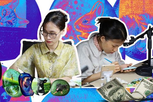 Vẽ lên sỏi đá… thu về đô la