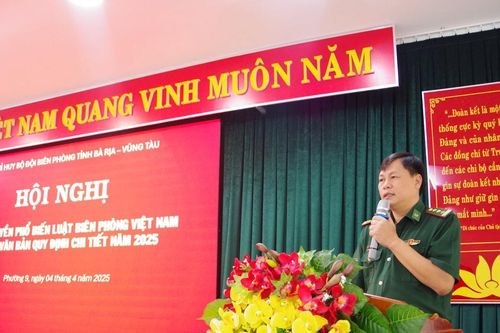 Bài Rịa - Vũng Tàu: Phổ biến Luật Biên phòng cho cán bộ, ngư dân