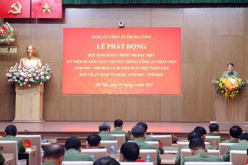 Bộ Công an phát động đợt sinh hoạt chính trị đặc biệt