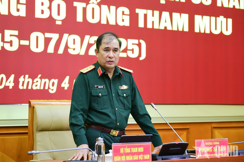 Bộ Tổng Tham mưu rà soát tiến độ, bổ sung nhiệm vụ tổ chức các hoạt động kỷ niệm 80 năm Ngày truyền thống