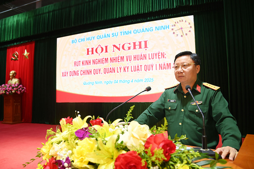 Bộ CHQS tỉnh Quảng Ninh rút kinh nghiệm nhiệm vụ huấn luyện; xây dựng chính quy, quản lý kỷ luật