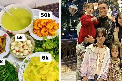 Mẹ đảm ở Ninh Bình gây sốt với mâm cơm dưới 100.000 đồng cho 5 người