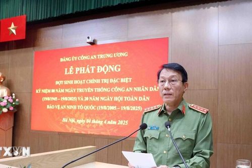 Bộ Công an phát động đợt sinh hoạt chính trị đặc biệt