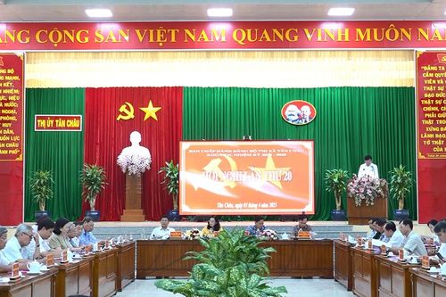 Tân Châu tổ chức hội nghị đánh giá tình hình thực hiện nhiệm vụ chính trị quý I năm 2025