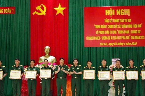 Trung đoàn 1 tổng kết phong trào chung sức xây dựng nông thôn mới và chung tay vì người nghèo
