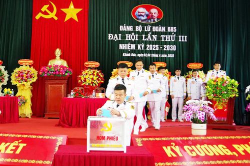 Đại hội Đảng bộ Lữ đoàn 685 lần thứ III, nhiệm kỳ 2025 - 2030