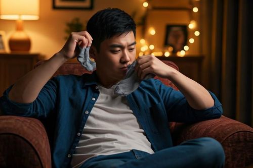 Thói quen ngửi tất thối khiến người đàn ông bị nhiễm trùng phổi