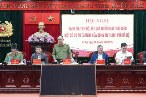 Công an TP Hà Nội đánh giá tiến độ, kết quả triển khai thực hiện một số dự án camera