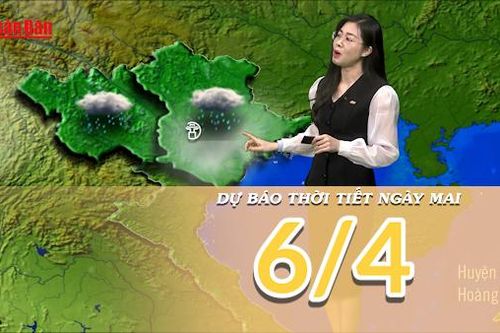 Dự báo thời tiết đêm nay và ngày mai 6/4/2025: Không khí lạnh tăng cường