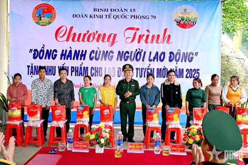 Đoàn Kinh tế - Quốc phòng 79 (Binh đoàn 15) đồng hành cùng người lao động