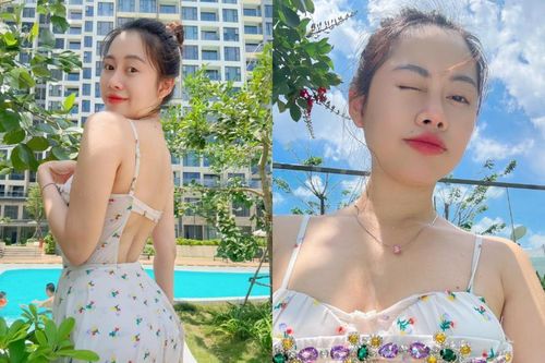 Tiktoker Việt Phương Thoa diện đồ bơi khoe dáng chào hè