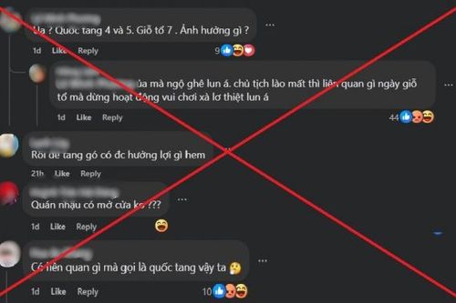Cần lên án hành động cợt nhả, xem thường Quốc tang
