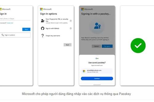 Hơn 1 tỷ người dùng Microsoft có thể đăng nhập không cần mật khẩu