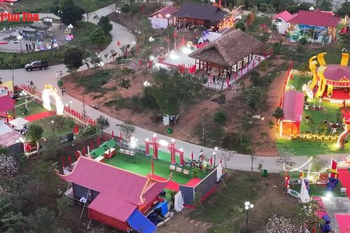 Không gian văn hóa độc đáo tại Hội trại Đất Tổ 2025