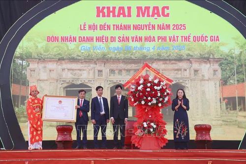 Lễ hội Đền Thánh Nguyễn được công nhận là Di sản văn hóa phi vật thể Quốc gia