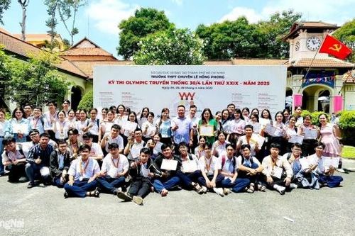 Nhiều học sinh Đồng Nai đoạt huy chương tại Kỳ thi Olympic truyền thống 30-4