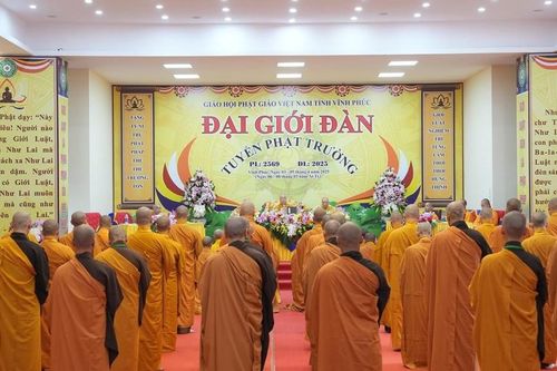 123 giới tử được thọ giới tại Đại giới đàn tỉnh Vĩnh Phúc năm 2025