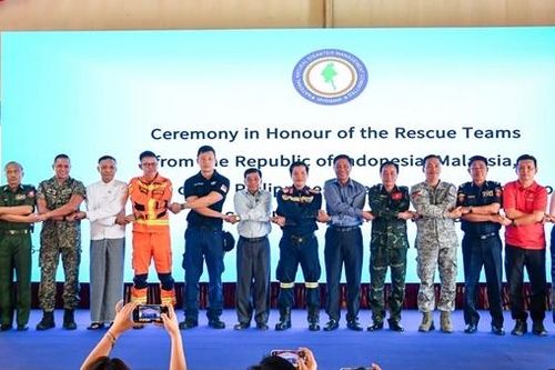 Tri ân các đoàn cứu trợ quốc tế đến từ 5 quốc gia Đông Nam Á tại Myanmar