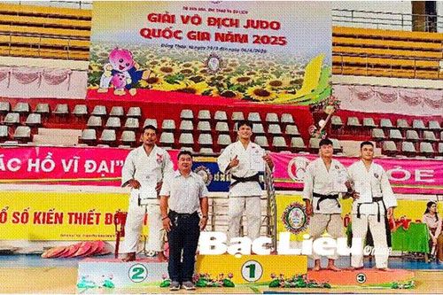 Giải vô địch Judo quốc gia năm 2025: Bạc Liêu đoạt 1 Huy chương Bạc