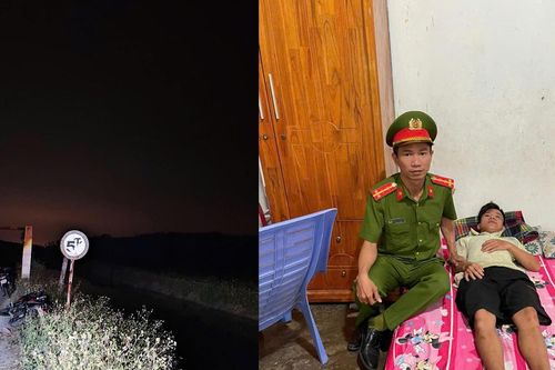 Công an cứu kịp thời thanh niên rơi xuống kênh nước sâu ở Quảng Nam