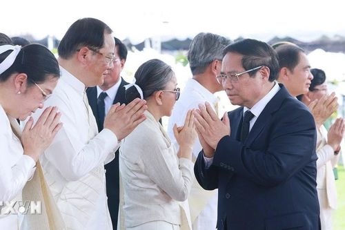 Thủ tướng Phạm Minh Chính dự Lễ truy điệu đồng chí Khamtay Siphandone
