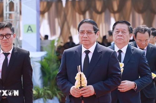 Lễ truy điệu đồng chí Khamtay Siphandone