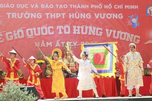 TPHCM: Các trường giáo dục truyền thống yêu nước thông qua lễ Giỗ Tổ Hùng Vương