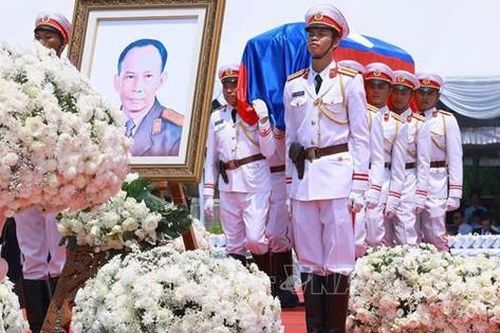 Thủ tướng Phạm Minh Chính dự lễ viếng và truy điệu đồng chí Khamtay Siphandone
