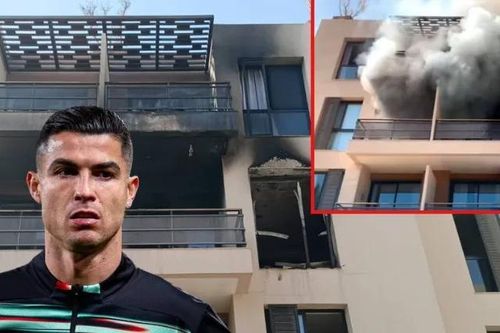 Khách sạn của Ronaldo cháy lớn