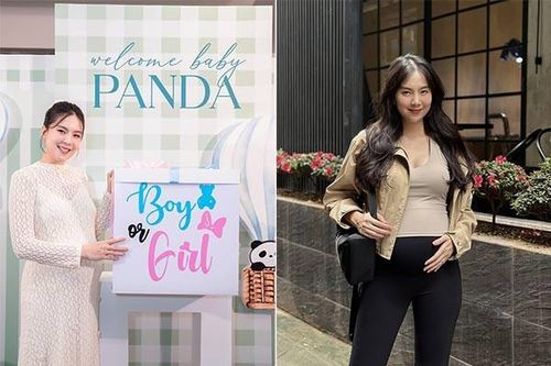 MC Mai Ngọc quyến rũ, xinh tươi dù mang thai sắp tới ngày sinh