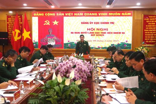 Đảng ủy Cục Chính trị BĐBP ra Nghị quyết lãnh đạo thực hiện nhiệm vụ quý II/2025