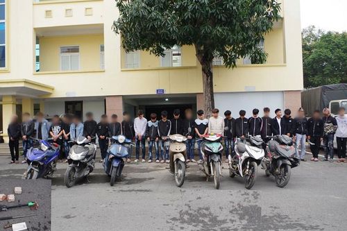 Bắt hơn 20 thanh, thiếu niên mang hung khí đi giải quyết mâu thuẫn