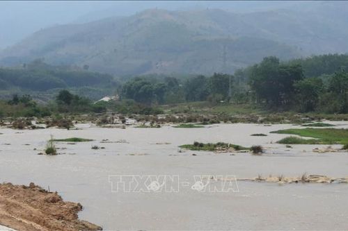 Sông Đăk Bla giảm mực nước, nguy cơ ảnh hưởng nhiều diện tích cây trồng
