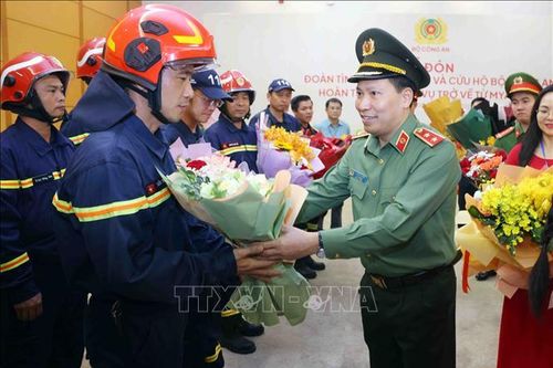 Đoàn công tác của Bộ Công an hoàn thành xuất sắc nhiệm vụ, trở về từ Myanmar
