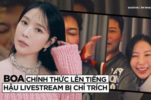 BoA chính thức lên tiếng hậu bị chỉ trích khi livestream trong trạng thái say xỉn