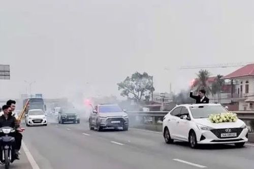 Xử lý đoàn xe đám cưới vi phạm an toàn giao thông
