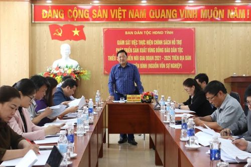 Ban Dân tộc HĐND tỉnh giám sát việc thực hiện chính sách hỗ trợ phát triển sản xuất tại huyện Nguyên Bình