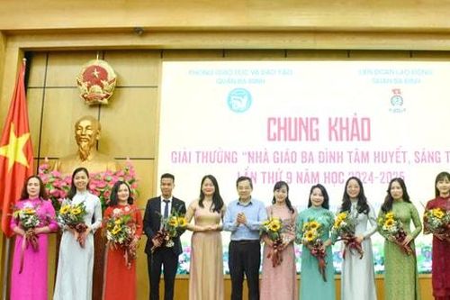 Chung khảo Giải thưởng 'Nhà giáo Ba Đình tâm huyết, sáng tạo'