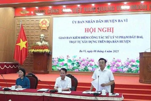 Huyện Ba Vì: Quyết liệt xử lý vi phạm đất đai, trật tự xây dựng, không để phát sinh 'điểm nóng'