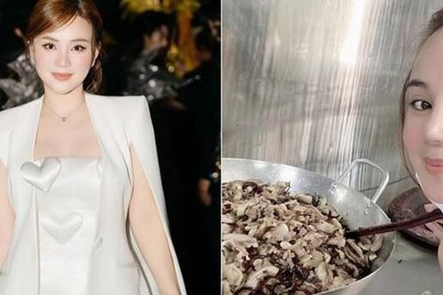 Mẹ 3 con Vy Oanh khoe bữa ăn đúng chất cơm nhà
