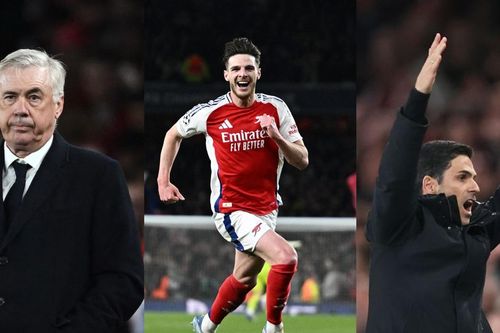 HLV Ancelotti thừa nhận Real đã 'sụp đổ về tâm lý', Arteta tiết lộ về cú đúp của Declan Rice