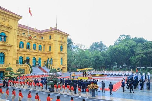 Lễ đón Thủ tướng Tây Ban Nha thăm chính thức Việt Nam