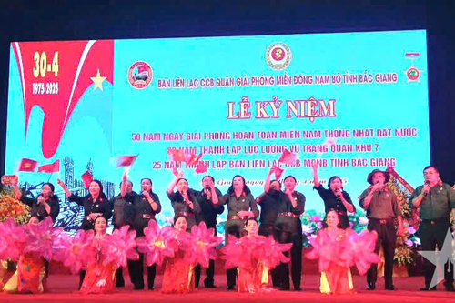 Gặp mặt truyền thống Quân giải phóng miền Đông Nam Bộ tỉnh Bắc Giang