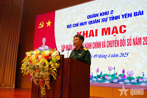 Bộ CHQS tỉnh Yên Bái tập huấn công tác cải cách hành chính, chuyển đổi số năm 2025