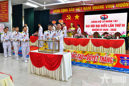 Đảng bộ Lữ đoàn 167 tổ chức thành công Đại hội nhiệm kỳ 2025-2030